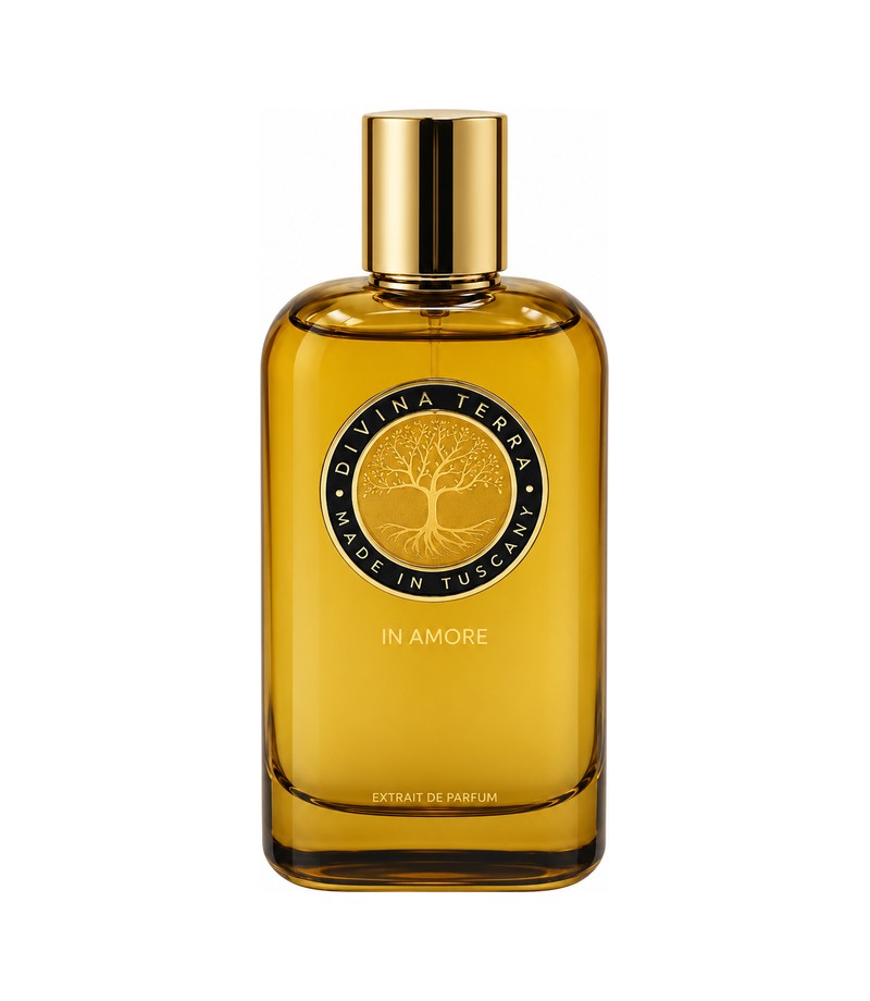 04 IN AMORE by DIVINA TERRA original fragrance bottle on white