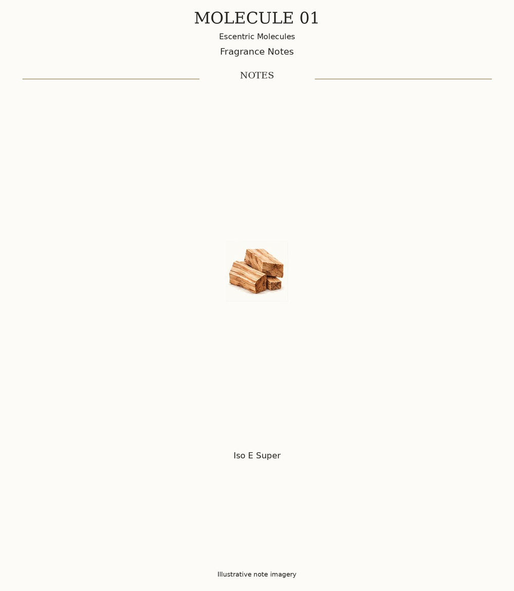 MOLECULE 01 complete illustrated fragrance notes