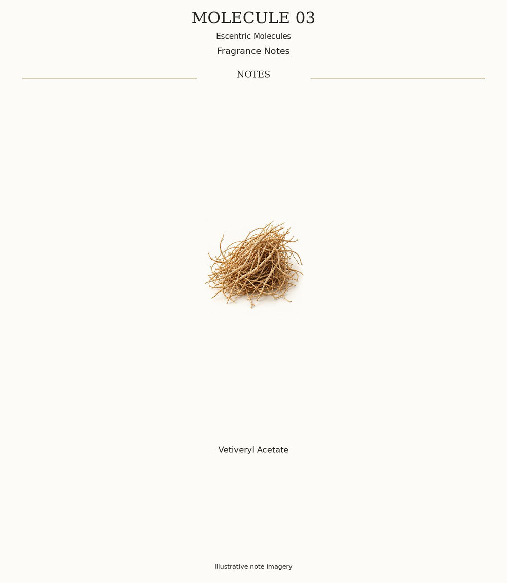 MOLECULE 03 complete illustrated fragrance notes