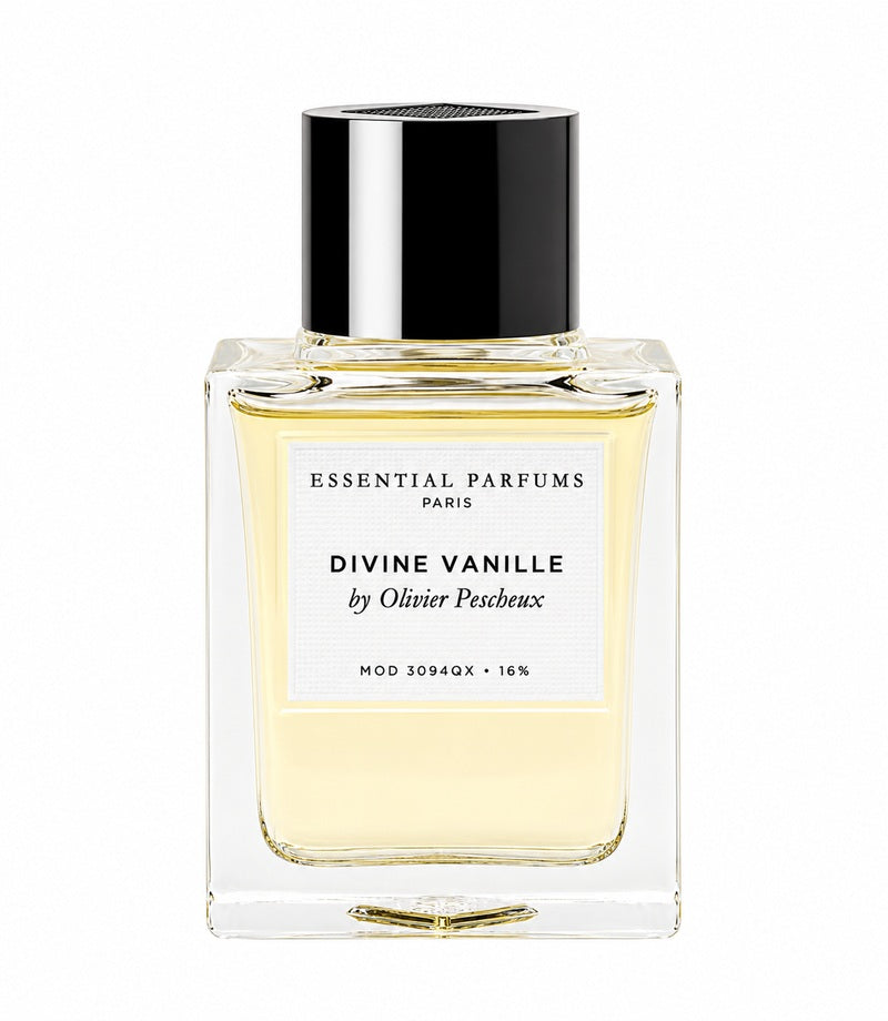 DIVINE VANILLE — authentic original fragrance bottle on pure white