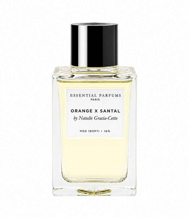 ORANGE X SANTAL — authentic original fragrance bottle on pure white