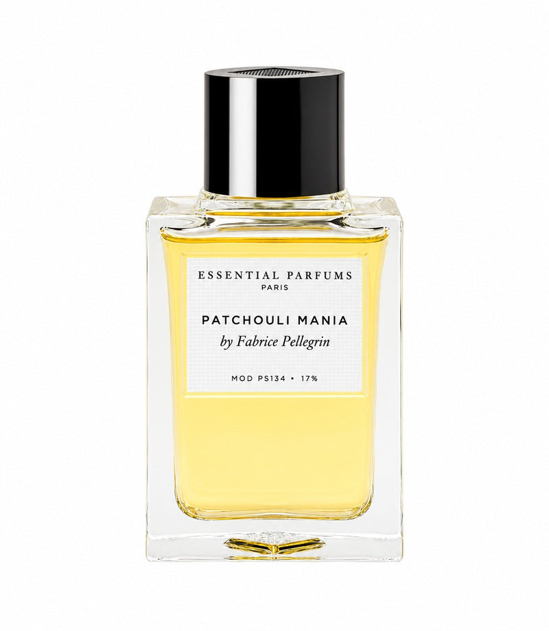 PATCHOULI MANIA — authentic original fragrance bottle on pure white