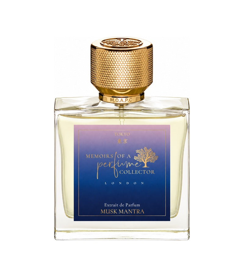 MUSK MANTRA by MEMOIRS OF A PERFUME COLLECTOR full bottle on pure white