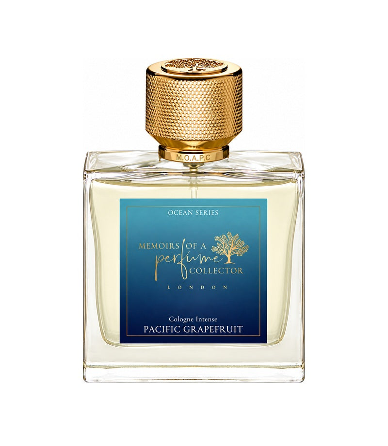 PACIFIC GRAPEFRUIT by MEMOIRS OF A PERFUME COLLECTOR full bottle on pure white