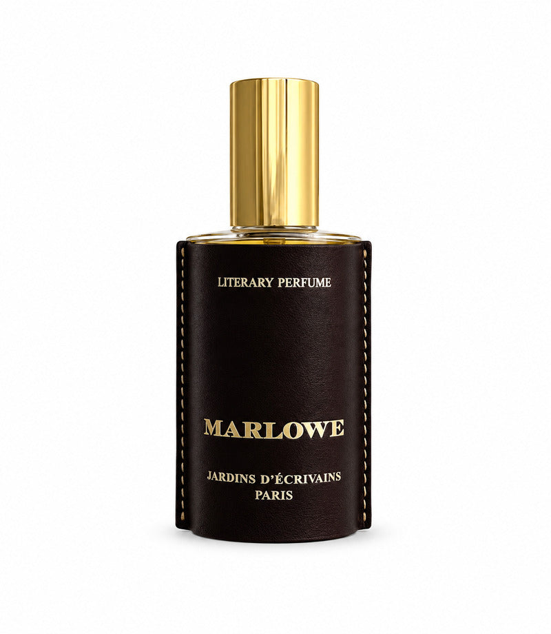 Marlowe by Jardins d’Écrivains original bottle, full and centered on a pure white background