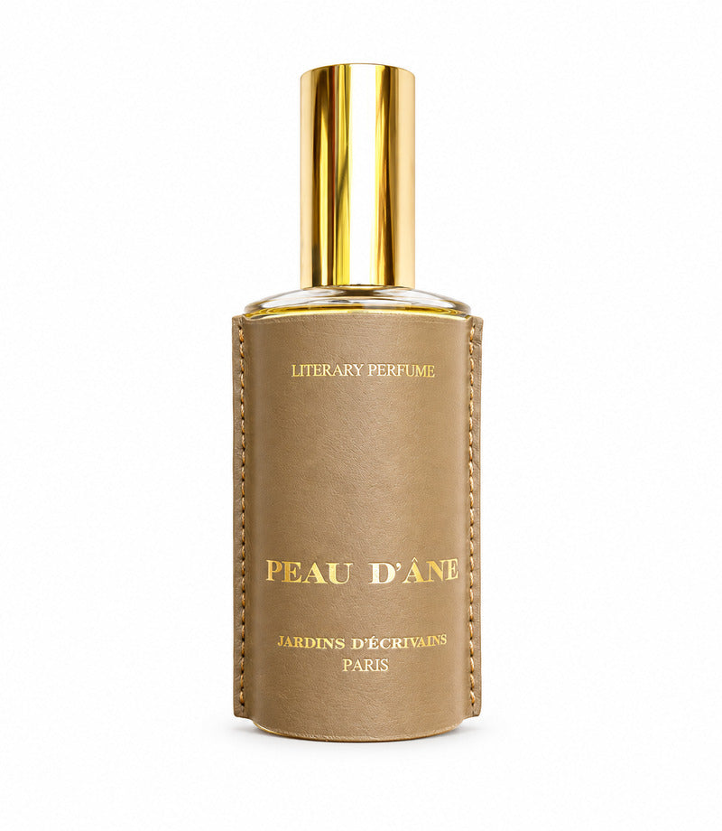 Peau D'Âne by Jardins d’Écrivains original bottle, full and centered on a pure white background