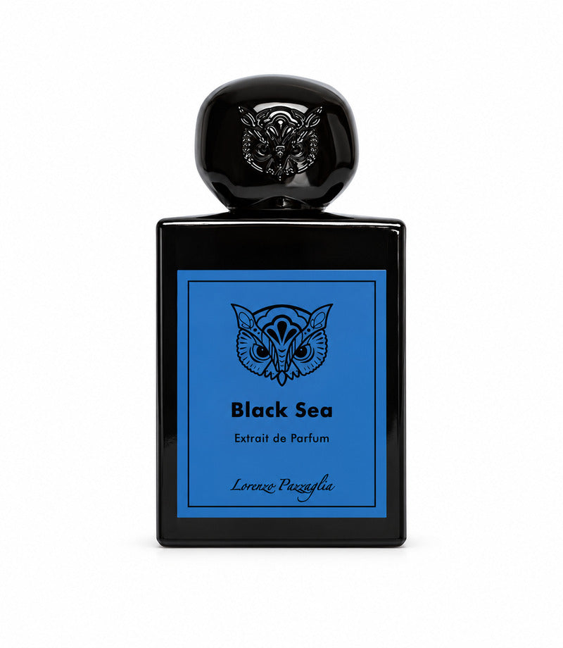 Black Sea by LORENZO PAZZAGLIA original full bottle centered on a pure white background