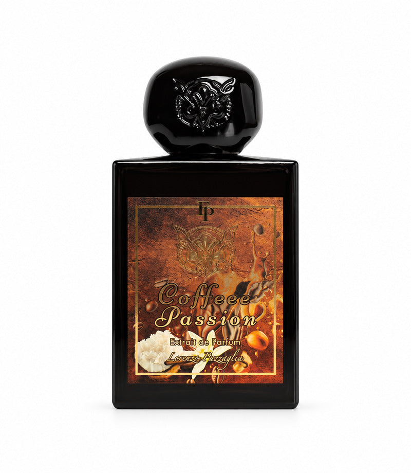 Coffeee Passion by LORENZO PAZZAGLIA original full bottle centered on a pure white background