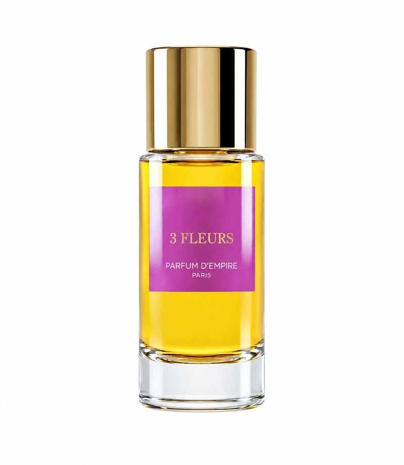 3 Fleurs by PARFUM D'EMPIRE original full bottle on pure white