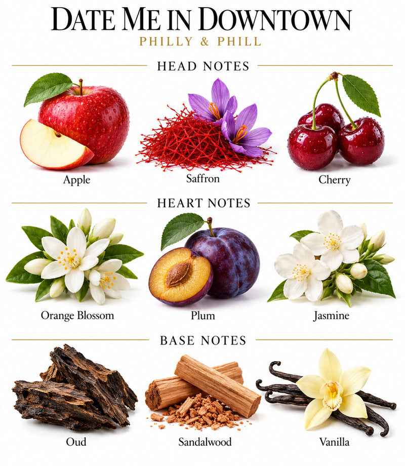 DATE ME IN DOWNTOWN by PHILLY & PHILL complete illustrated fragrance notes