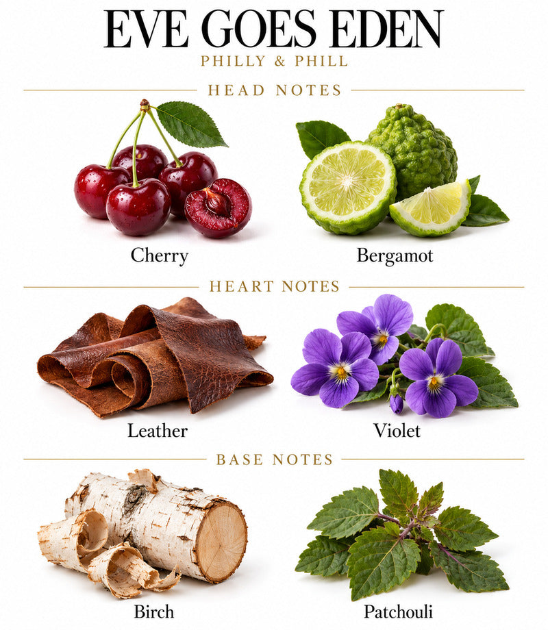 EVE GOES EDEN by PHILLY & PHILL complete illustrated fragrance notes