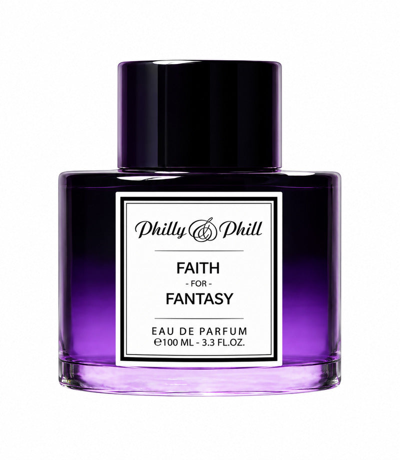 FAITH FOR FANTASY by PHILLY & PHILL original full bottle on pure white
