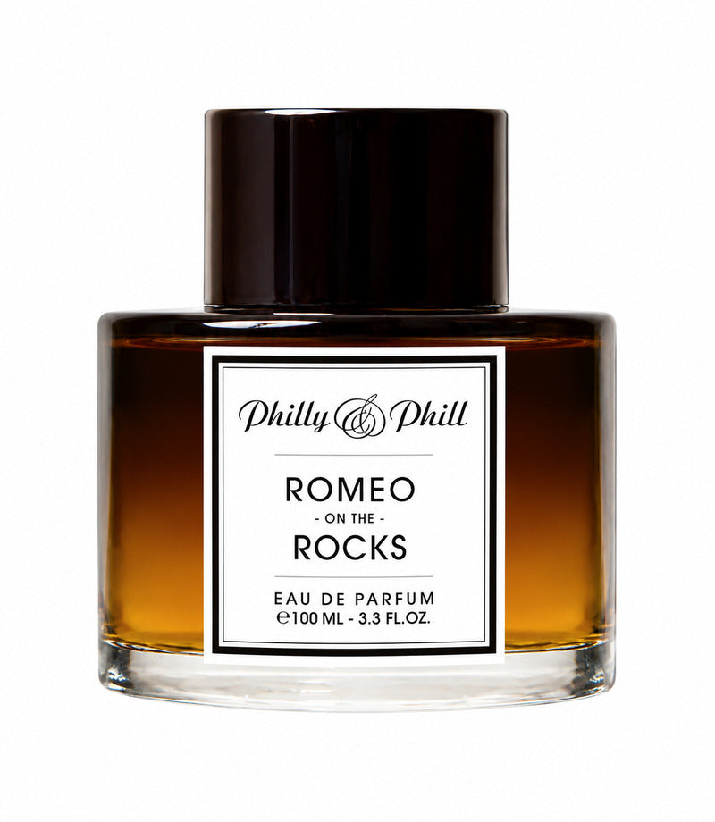 ROMEO ON THE ROCKS by PHILLY & PHILL original full bottle on pure white