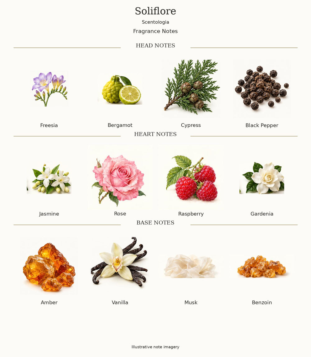 Soliflore by Scentologia — complete illustrated fragrance notes