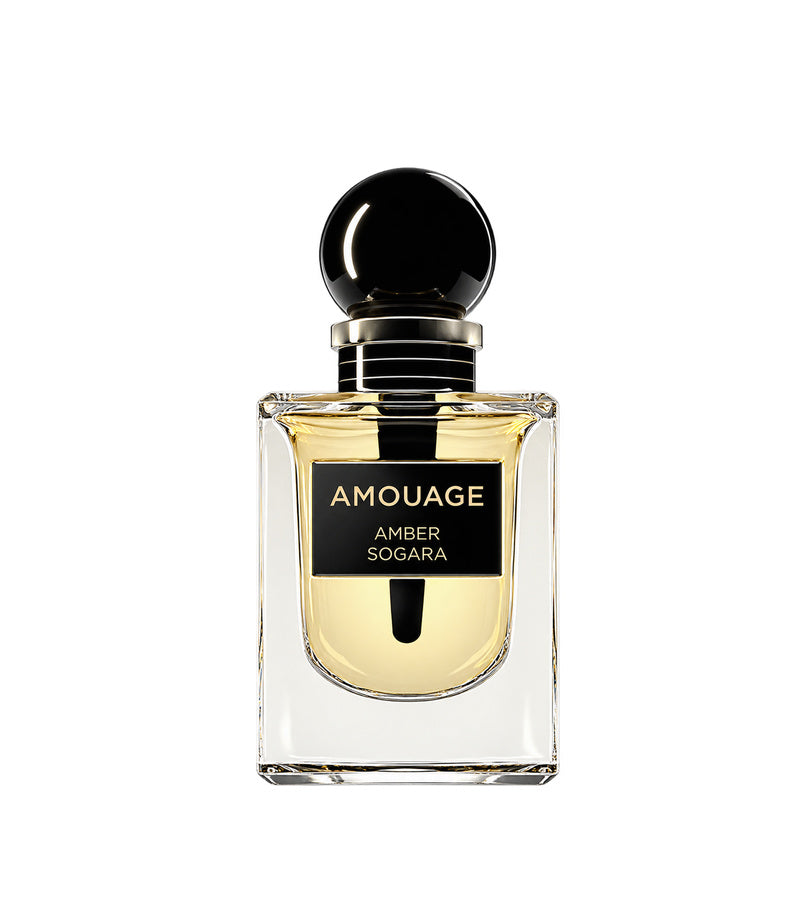 AMBER SOGARA by Amouage original attar bottle on pure white