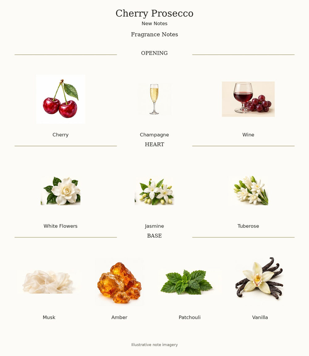 Cherry Prosecco fragrance notes