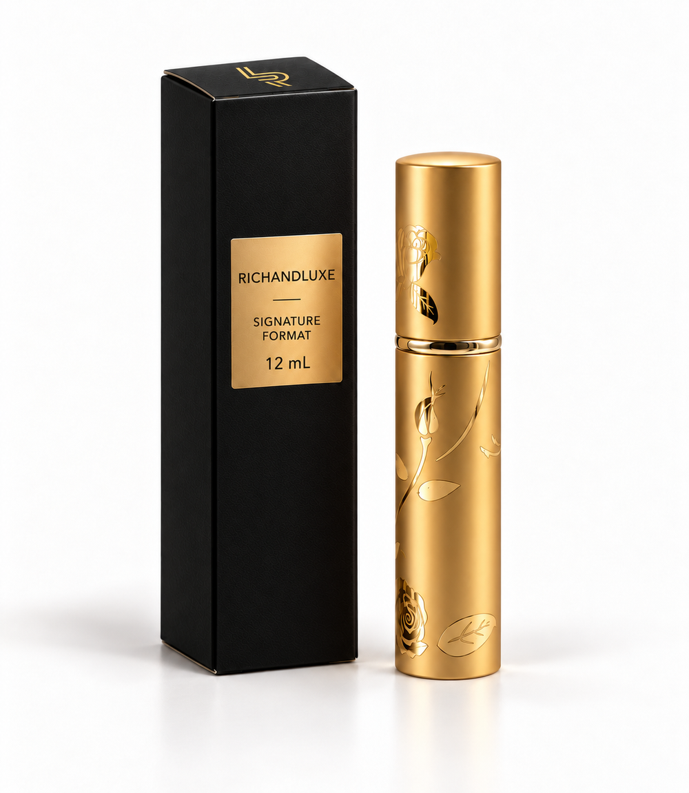 RichandLuxe 12 mL signature format atomizer and individual carton