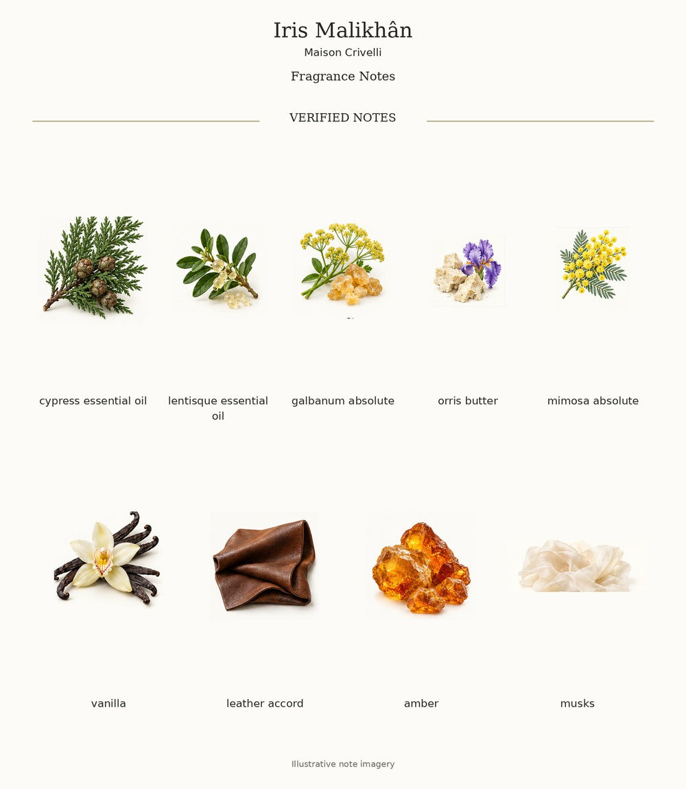 Iris Malikhân fragrance notes