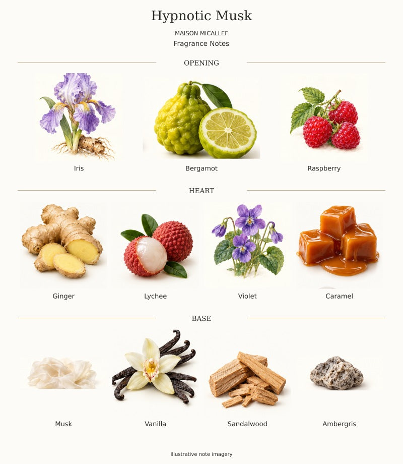 Maison Micallef Hypnotic Musk complete fragrance notes