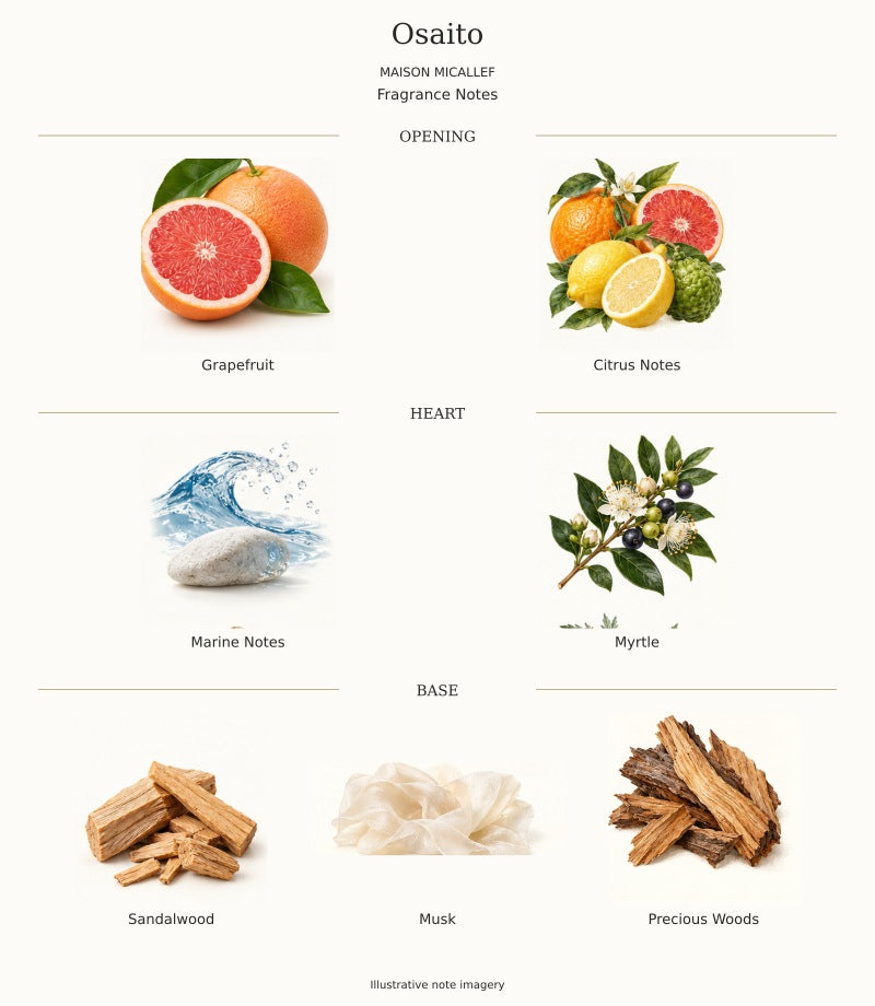 Maison Micallef Osaito complete fragrance notes
