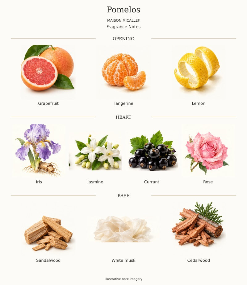 Maison Micallef Pomelos complete fragrance notes
