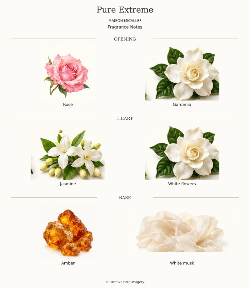 Maison Micallef Pure Extreme complete fragrance notes