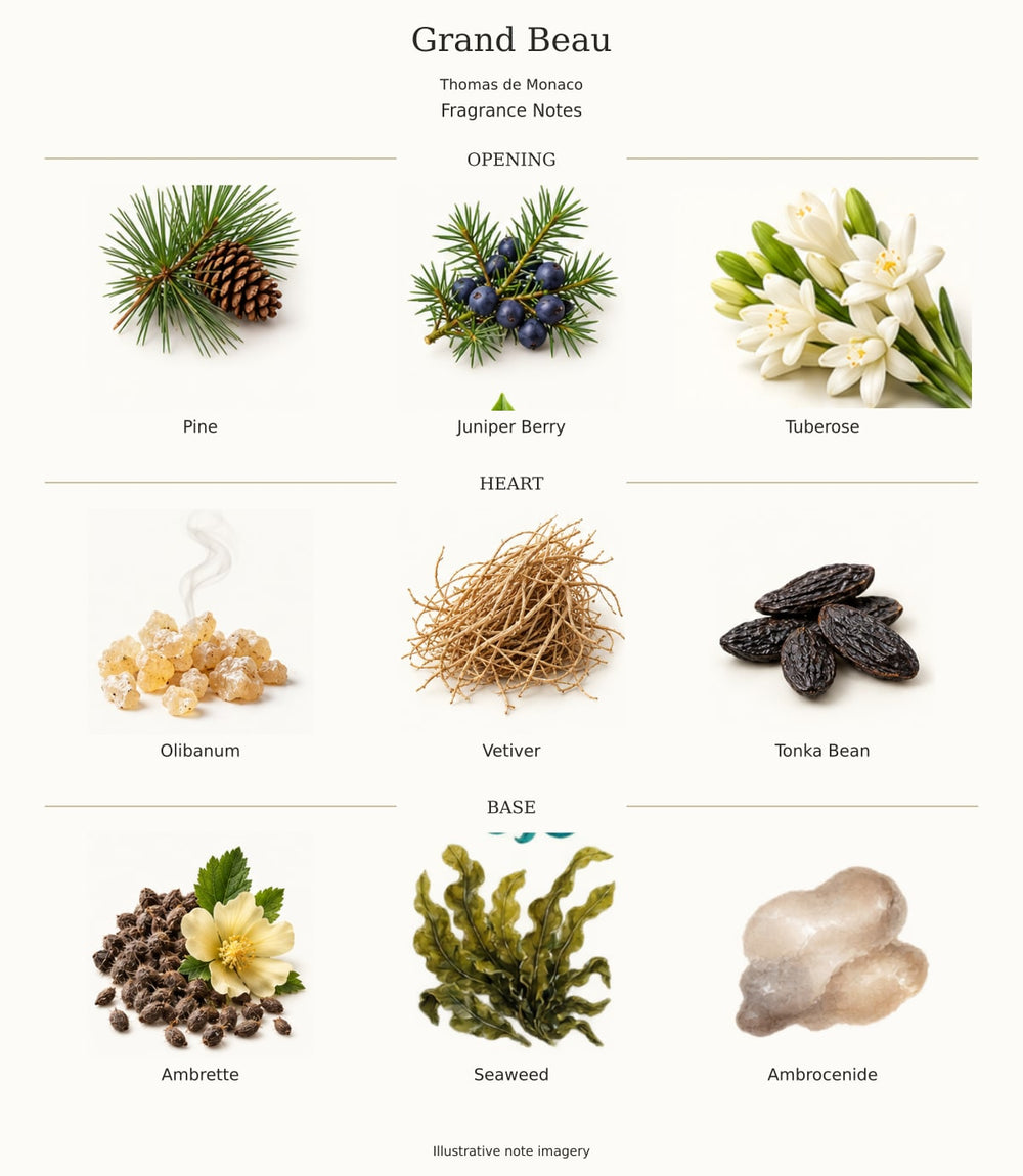 Grand Beau by Thomas de Monaco — complete verified fragrance notes