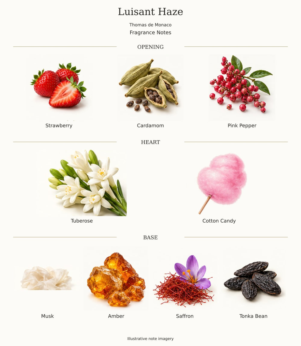 Luisant Haze by Thomas de Monaco — complete verified fragrance notes
