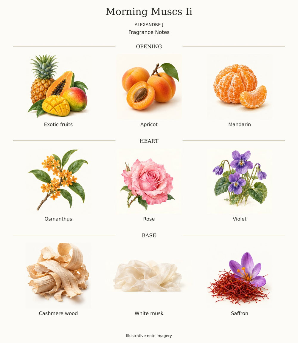 ALEXANDRE J MORNING MUSCS II fragrance notes