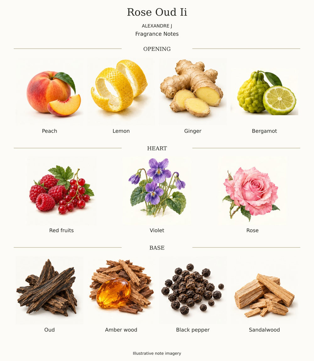 ALEXANDRE J ROSE OUD II fragrance notes